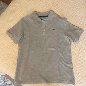 Boys Vineyard Vines Gray Polo Shirt